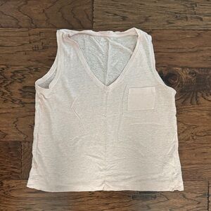 J. Crew Light Pink V-Neck Tank Top